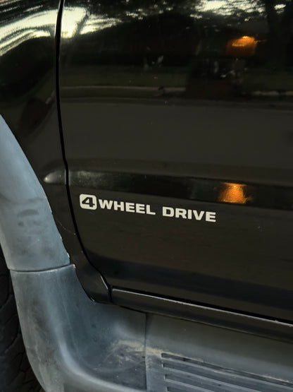 4 Wheel Drive Sticker
