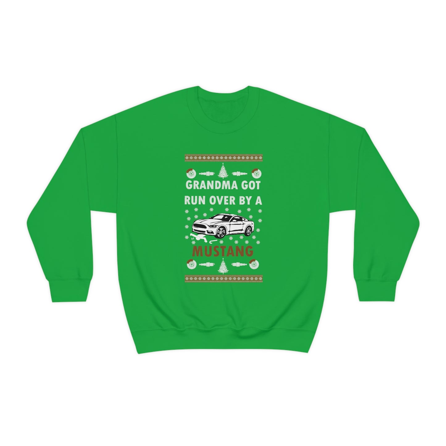 Grandma Got Runover by Mustang Christmas Sweater