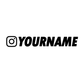 Custom Instagram Handle Sticker Set