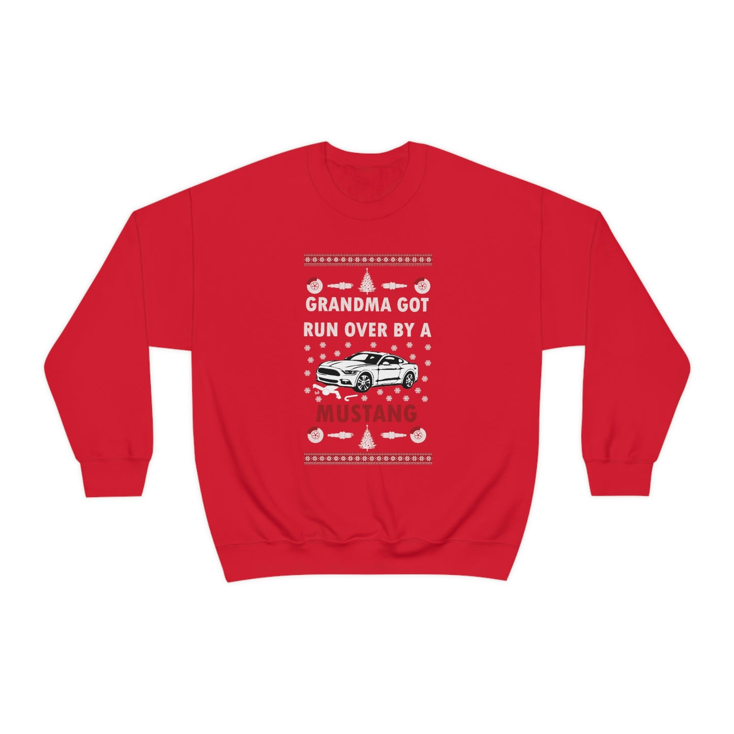 Grandma Got Runover by Mustang Christmas Sweater
