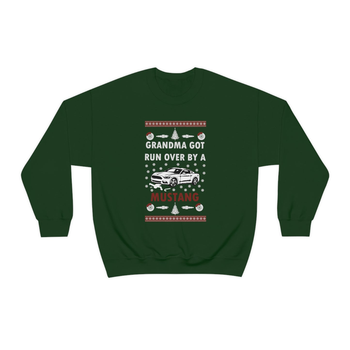 Grandma Got Runover by Mustang Christmas Sweater